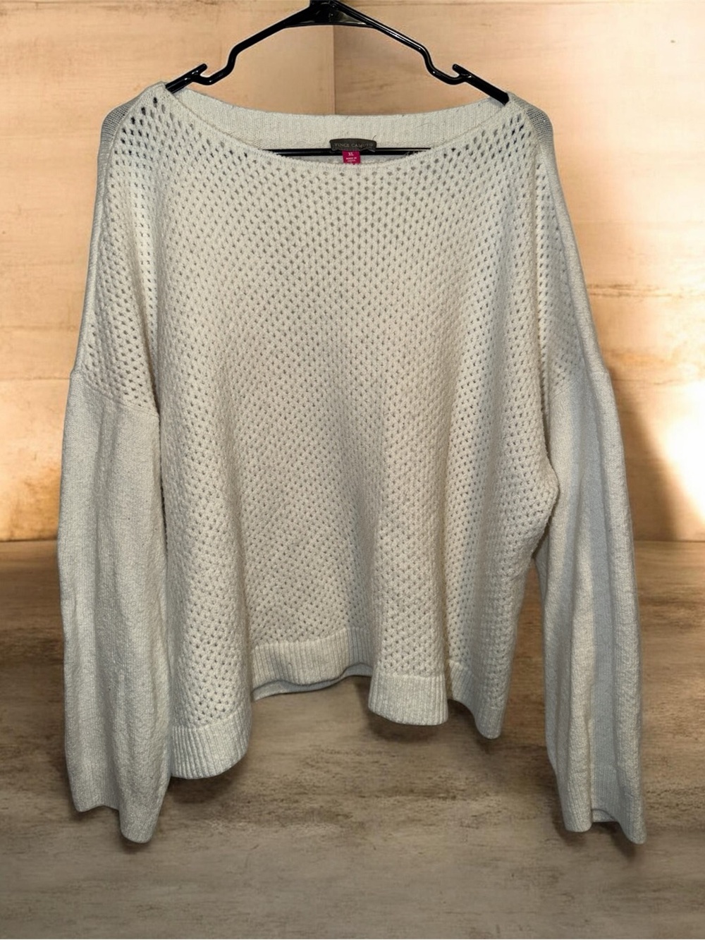 Vince Camuto White Knit Sweater